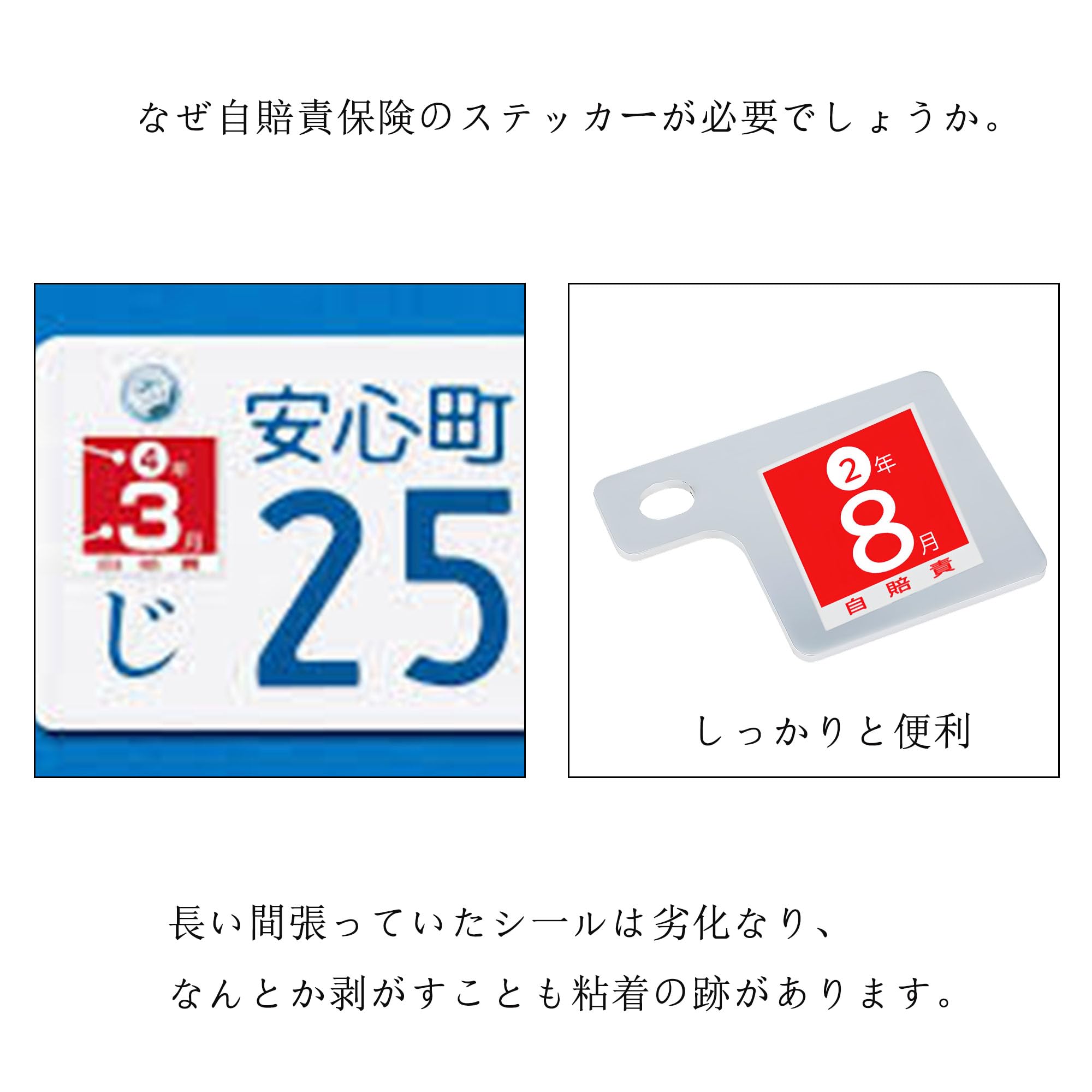 Amazon | JXCARSIOJP 自賠責ステッカー 自賠責ステッカープレート